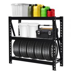 Globindus Metal Shelving Unit, Heavy Duty Adjustable Storage Rack, 3-Tier 18D X 50W X 47H