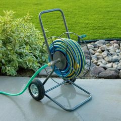 Rolling Hose Truck Makes Watering Easy Two Wheel Hose Truck